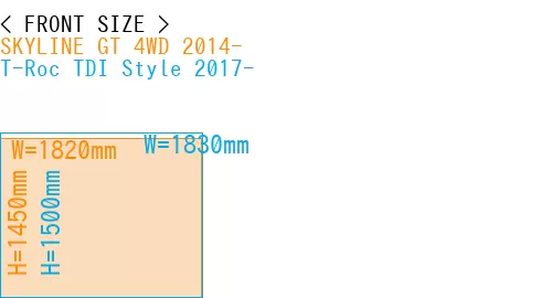 #SKYLINE GT 4WD 2014- + T-Roc TDI Style 2017-
